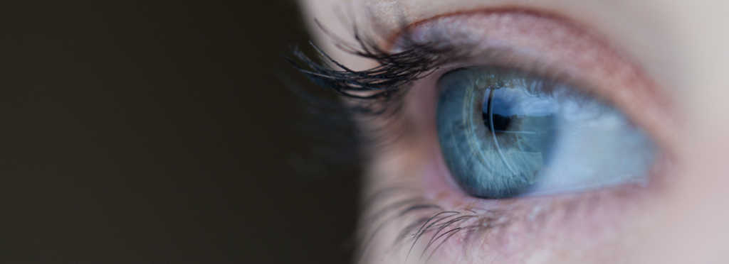 closeup of an eye