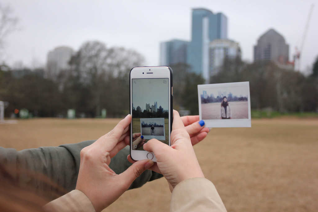 photograph of a photograph having same background